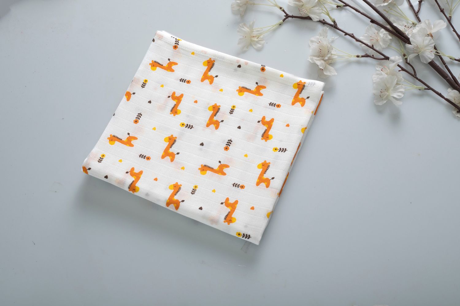 100% Cotton Muslin Fabric 3mtr (Giraffe)