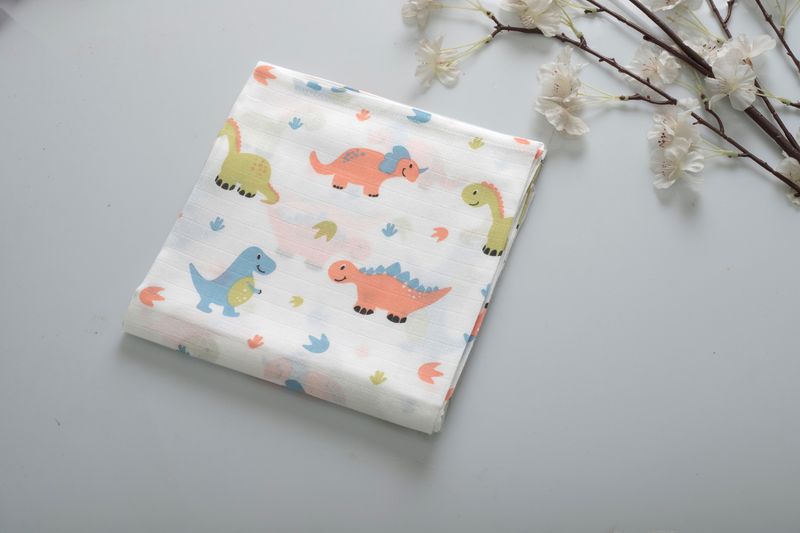 100% Cotton Muslin Fabric 3mtr (Dino)