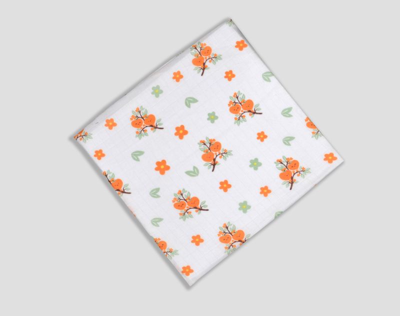 100% Cotton Muslin Fabric 3mtr (Heart Fruit)