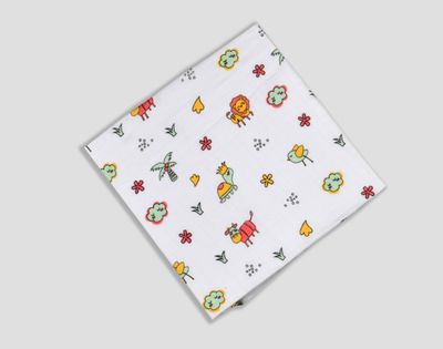 100% Cotton Muslin Fabric 3mtr (Coconut Tree)