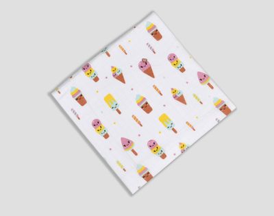 100% Cotton Muslin Fabric 3mtr (Ice Cream)