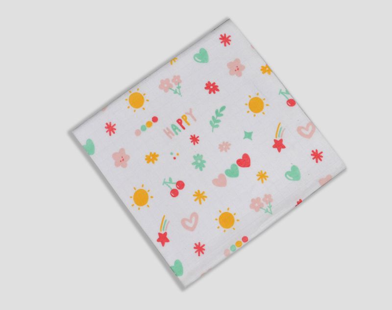 100% Cotton Muslin Fabric 3mtr (Cherry)
