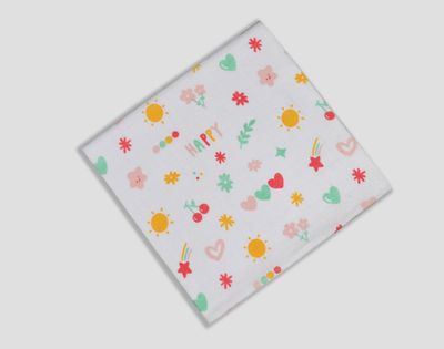 100% Cotton Muslin Fabric 3mtr (Cherry)