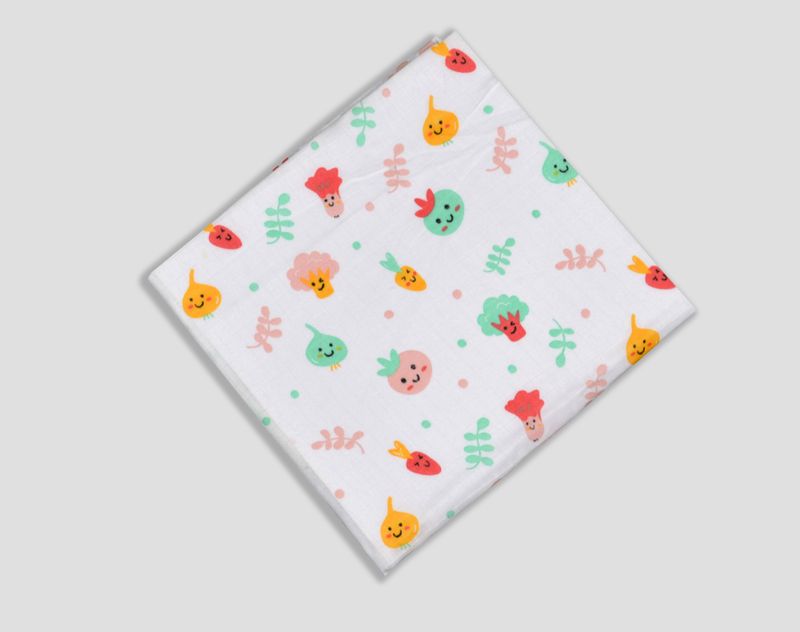 100% Cotton Muslin Fabric 3mtr (Vegetable)