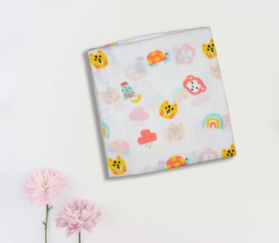 100% Cotton Muslin Fabric 3mtr (Monkey)