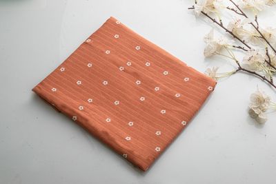 100% Cotton Muslin Fabric 3mtr (Apricot)