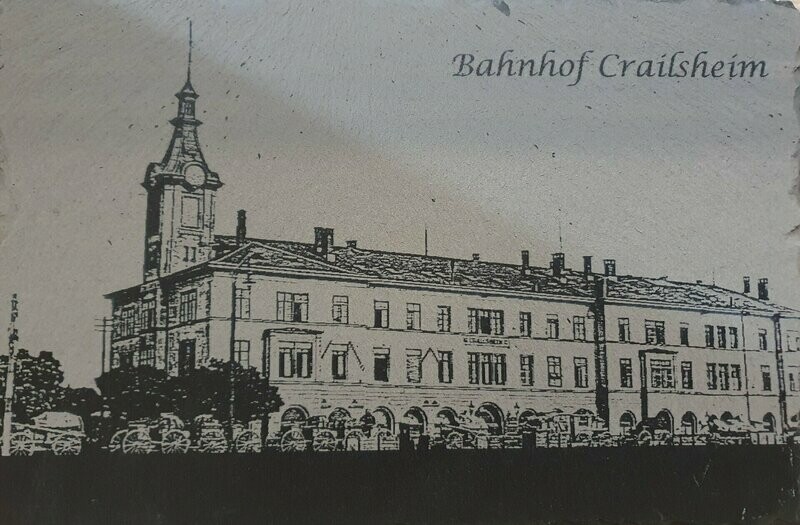 Wandbild Größe L: "Bahnhof Crailsheim"