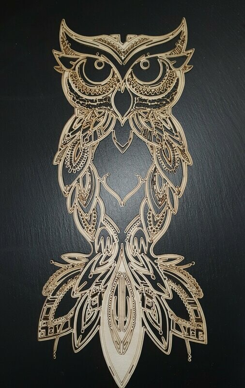 Eule im Mandala Style, mit extrem vielen Details (Wandbild XL)