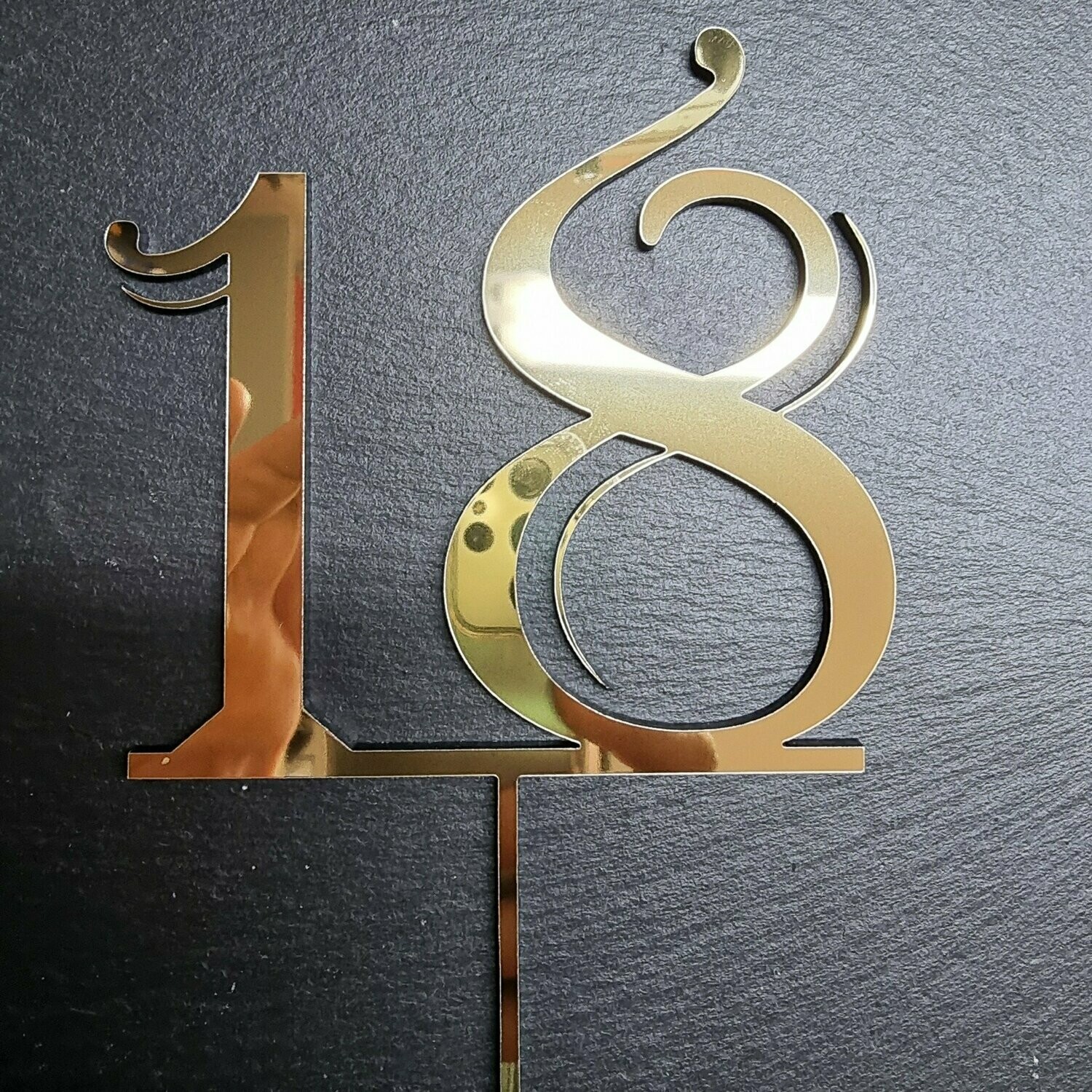 Cake Topper, mit Wunschnamen oder Zahl