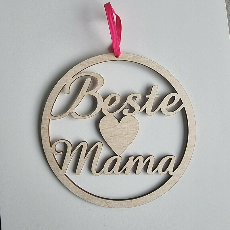 Beste Mama-Anhänger, Größe: 16 cm