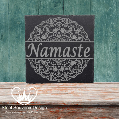 Mandala Monogramm mit Namaste