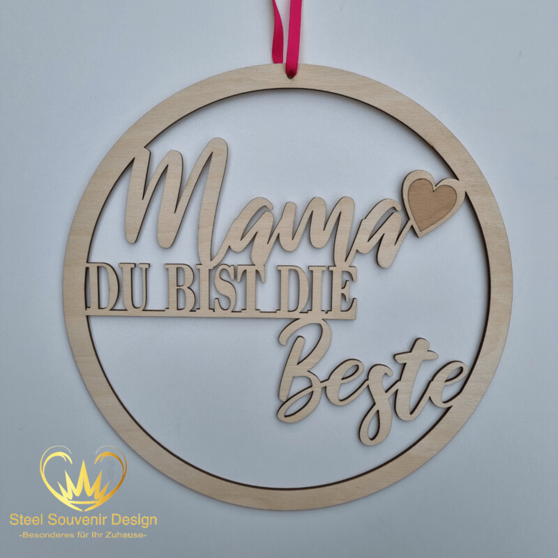 Loop: Mama DU BIST DIE Beste, (Größe 27 cm)