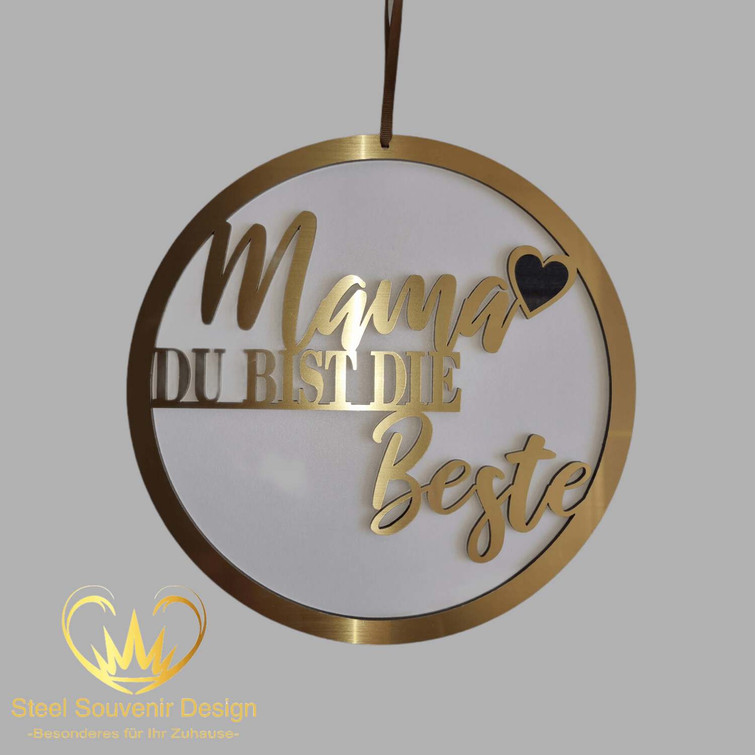 Loop: Mama DU BIST DIE Beste, (Größe 27 cm)