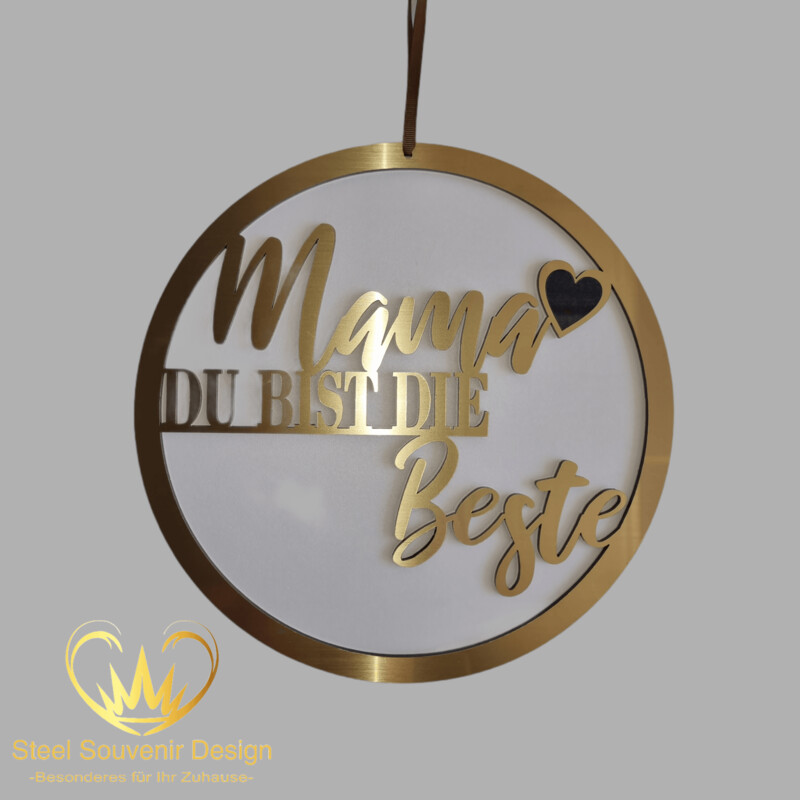 Loop: Mama DU BIST DIE Beste, (Größe 27 cm)
