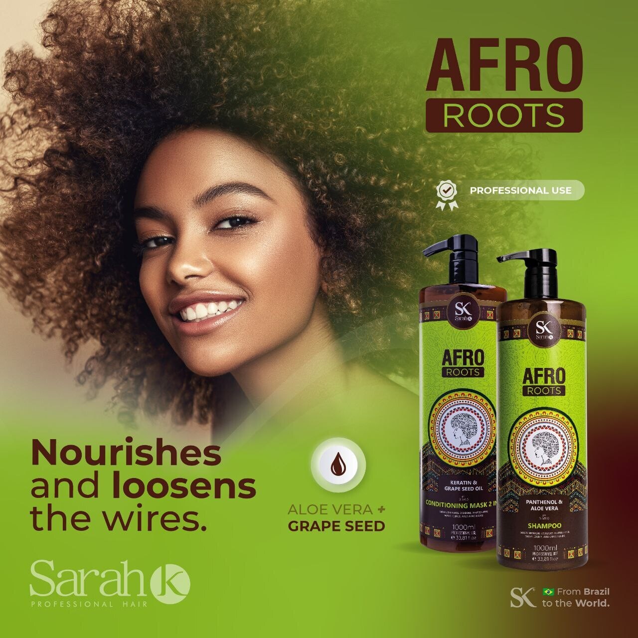 Afro Roots 500ml Shampoo & Conditioner Combo Deal – SarahK SA Homecare  Store – SarahK SA