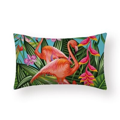 Kussenhoes Amazone - Flamingo's Long