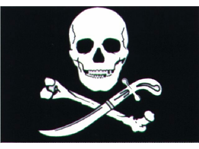 Piratenvlag Doodshoofd Bootvlag 20x30