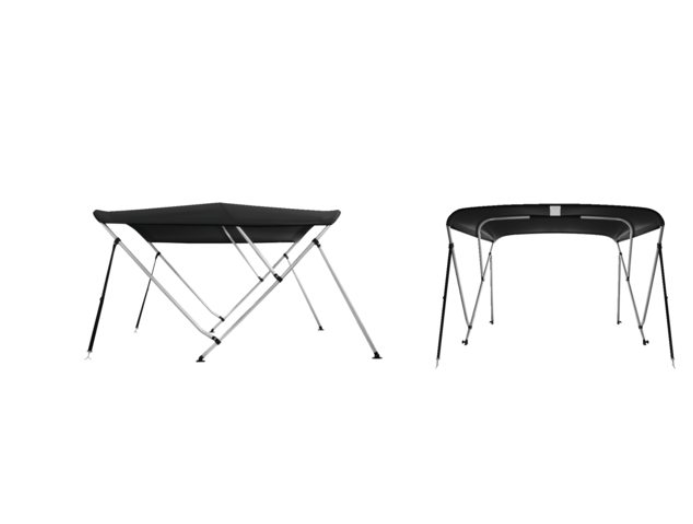 Bimini Top DeLuxe 3 Boogs Zwart