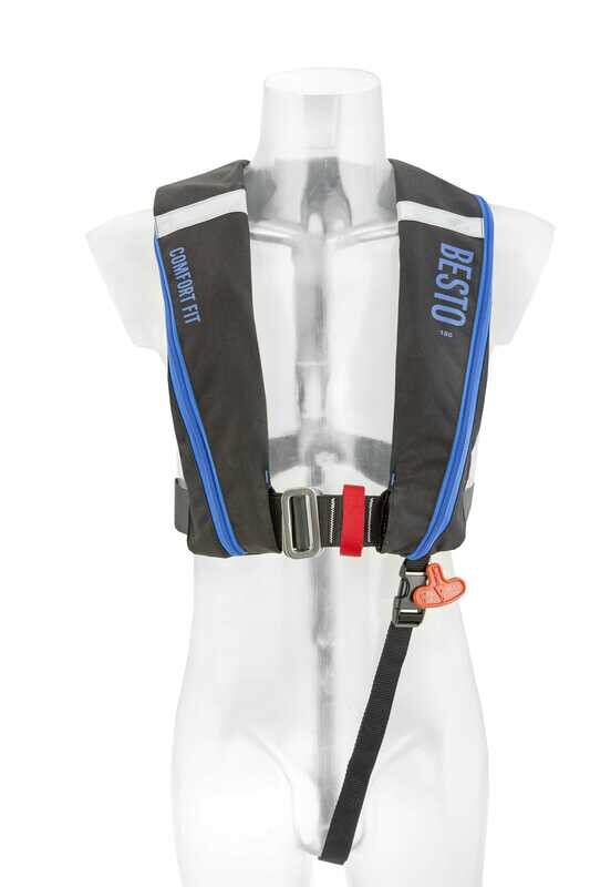 Besto Comfort Fit 180N Zwart/Blauw