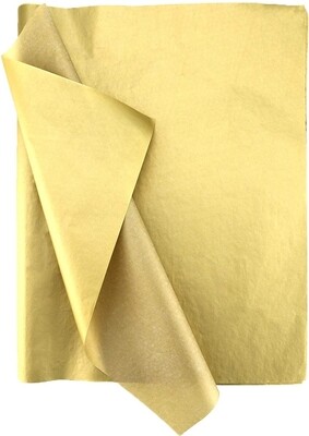 Metallic Gold Tissue Paper - 14×20&quot;