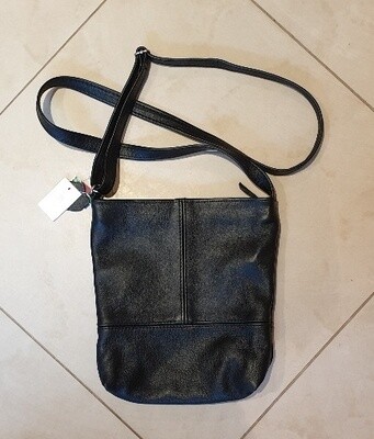 Leather Crossbody Bag Black