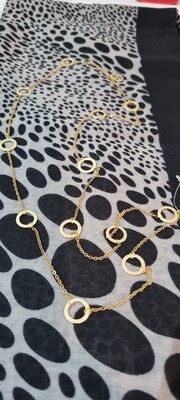 Gold circle chain