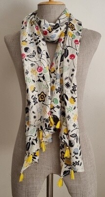 Viscose design scarf