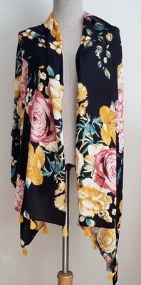 Viscose floral scarf