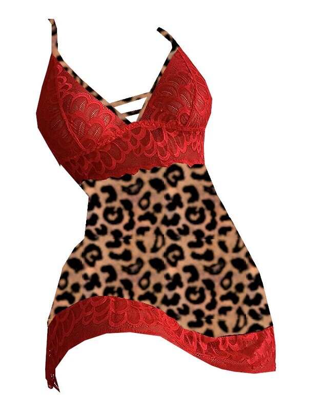 Cherese Leopard Sleep slip