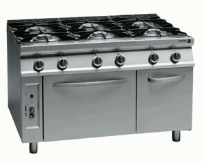 COOKING RANGE WITH OVEN (Gas, 6-Burners)