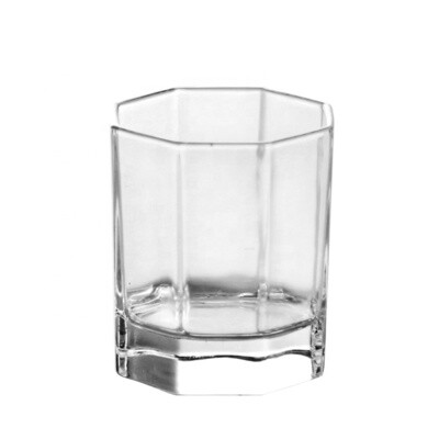 GLASS: OLD FASHIONED GLASS: OCTAGON SHAPED