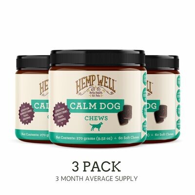 Calm Dog Soft Chews - 3 Pack