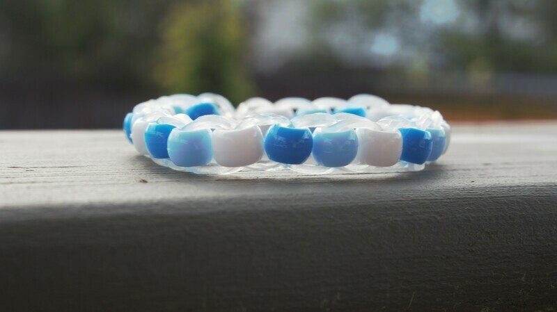 Blue Summers Pony Bead Bracelet