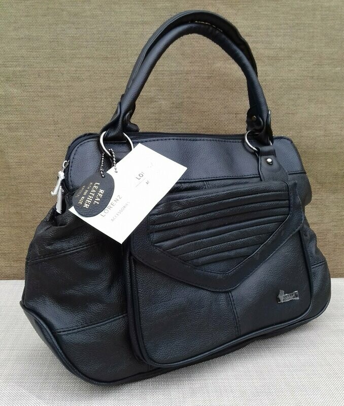 Quality Ladies Large Lorenz Designer Cowhide Real Leather Tote Handbag
