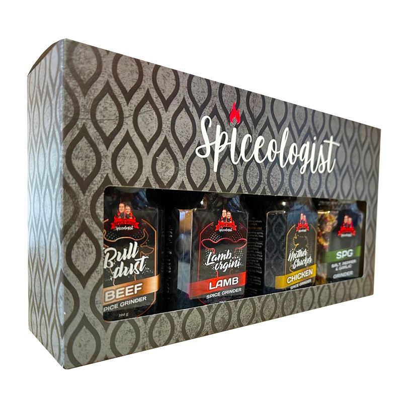 Grinder Braai Box #1- Beef, Lamb, Chicken &amp; SPG + FREE SAUCE