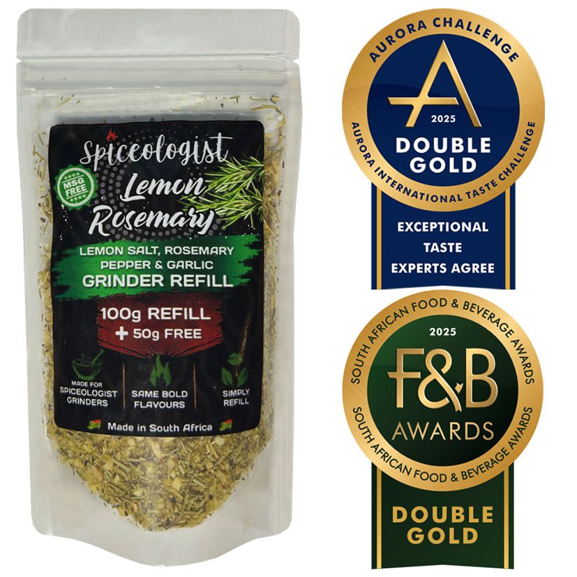 Lemon Rosemary Salt Grinder Refill – 150g