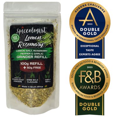 Lemon Rosemary Salt Grinder Refill โ 150g
