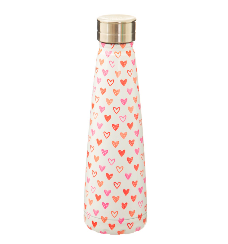 Sass & Belle Red Love Hearts Water Bottle