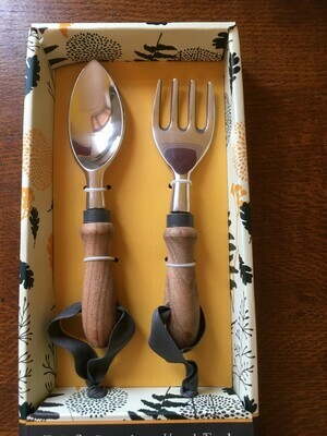 Tub and Container Fork & Trowel, garden tool set.
