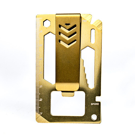 Money Clip and Multi tool in one with ten functions.