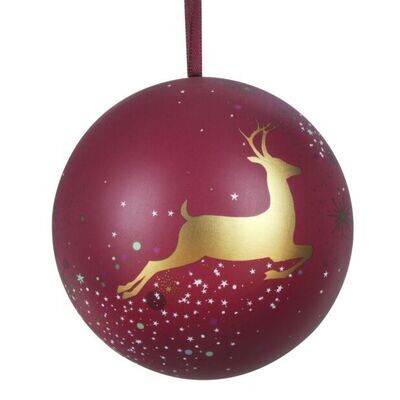 Sara Miller Christmas Bauble - Gold Stag