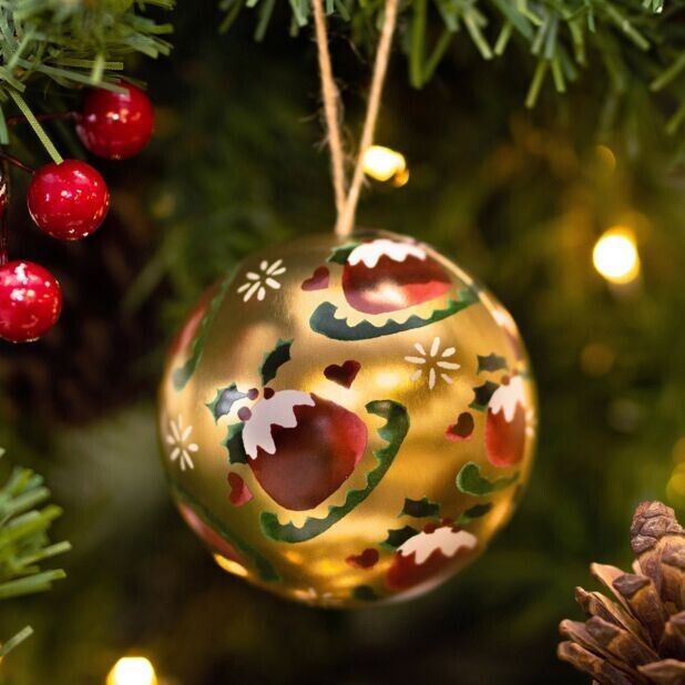 EMMA BRIDGEWATER Christmas Bauble Christmas Pudding
