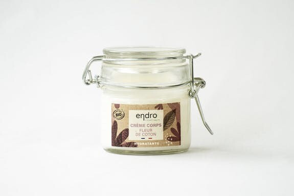 ENDRO Crème corps hydratante Fleur de Coton (Made in Bretagne)