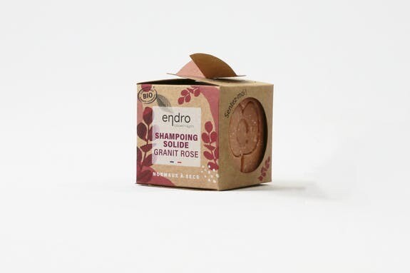 ENDRO Shampoing solide Granit Rose (Made in Bretagne)