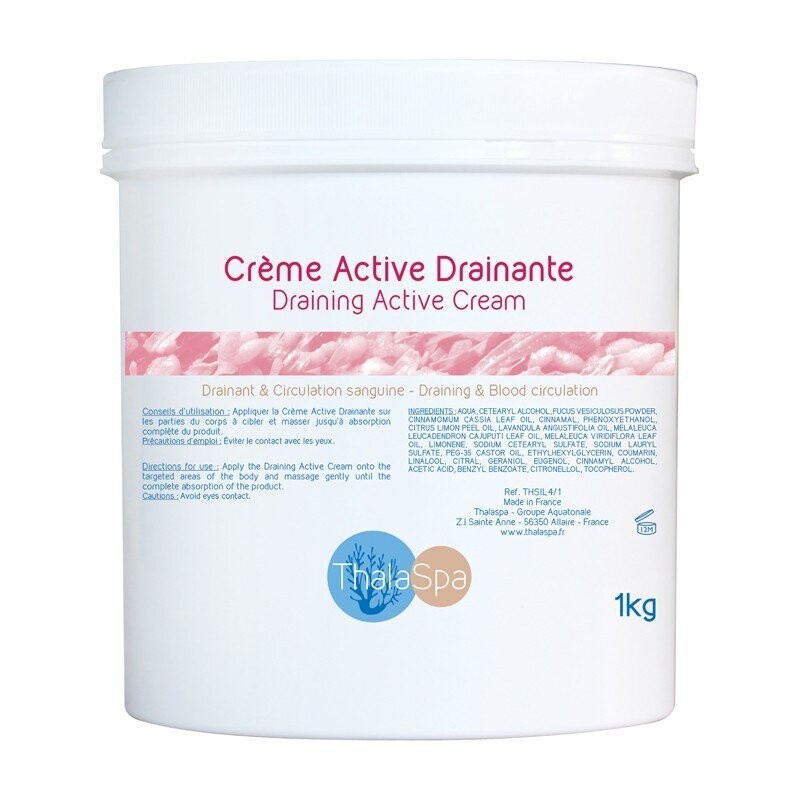 CRÈME ACTIVE DRAINANTE (conditionnement pro exclusif 1kg)