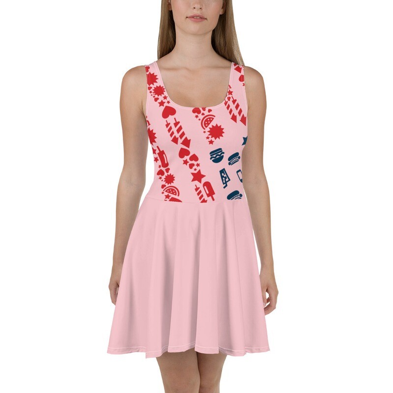 Skater Dress American Flag Food and Drink Poster