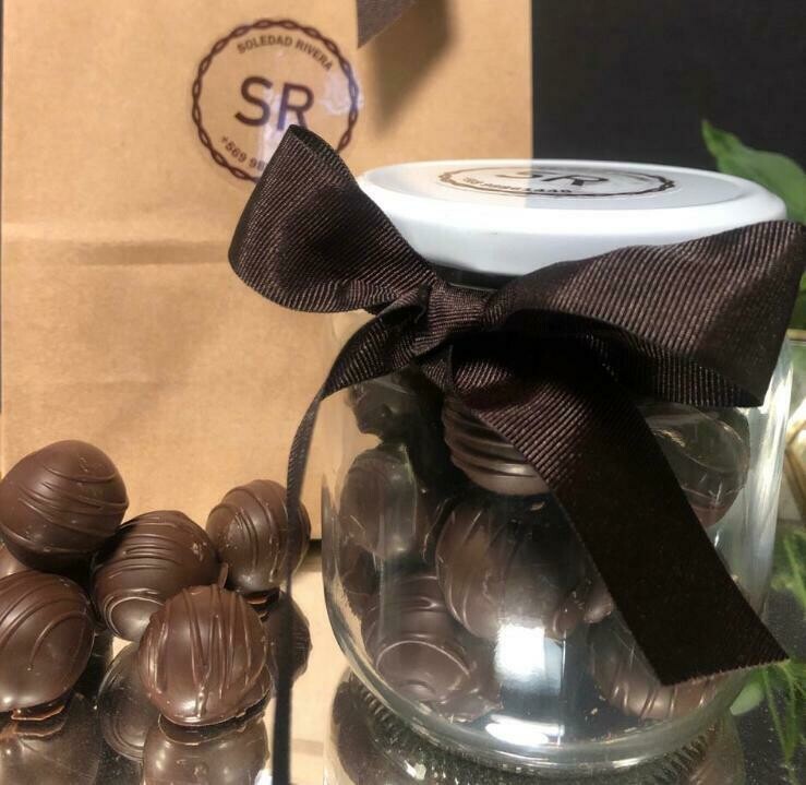 Bolitas de Mazapán- Frasco de Vidrio