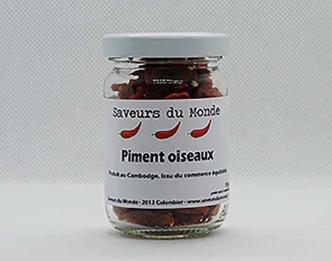 Piment oiseaux (entier) en sachet - 15g