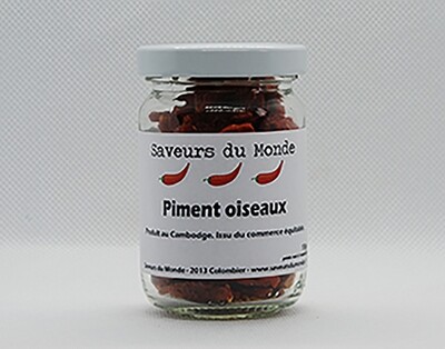 Piment oiseaux (entier) en sachet - 15g