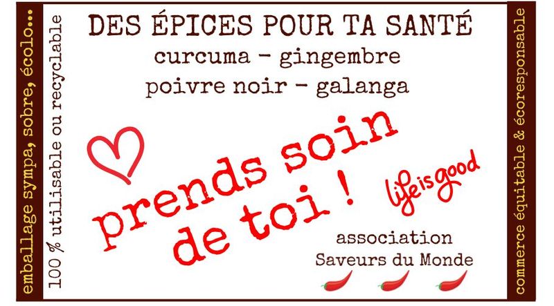 Carton KADO - DES ÉPICES POUR TA SANTÉ